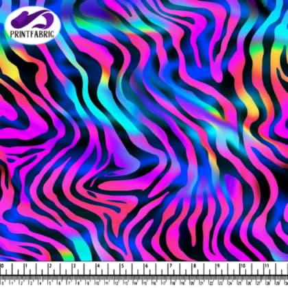 Colorful Zebra Print Background with Bright Colors and Patterns