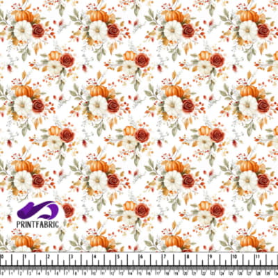 Autumn Floral Arrangement with Pumpkins and Roses