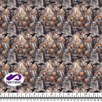 Creepy Halloween Forest Pattern