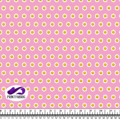 Groovy Pattern with happy sunflower in cool pastel colors