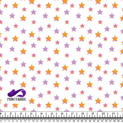 Groovy Pattern with star in cool pastel colors