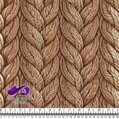 Clobrown braided knit texture fabric pattern