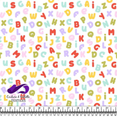 Colorful Random Alphabet Letters Pattern