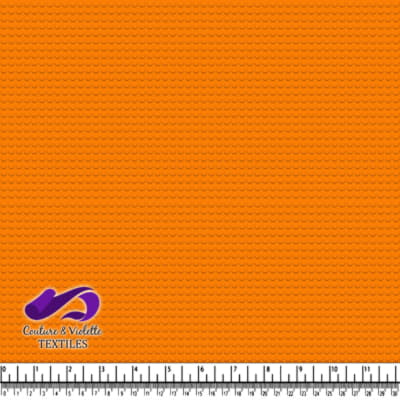 Orange plate brick toy dot pattern