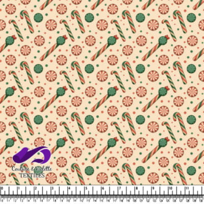 Christmas peppermint candy and candy cane festive holiday