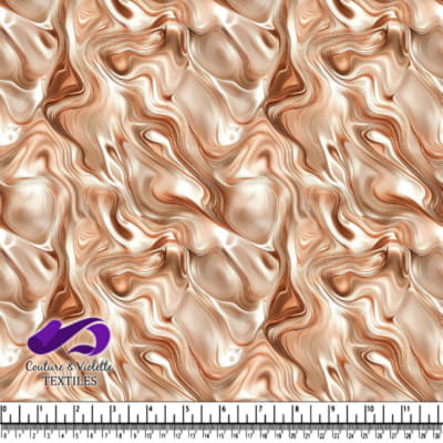 Brown and beige marble swirl fabric pattern