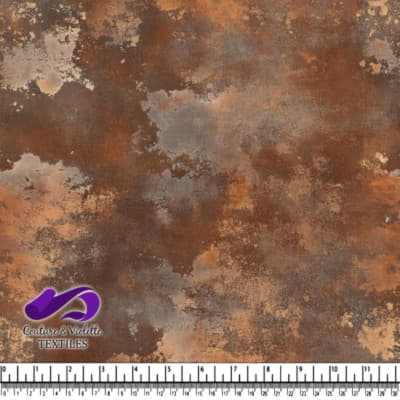 Rust and weathered metal texture fabric pattern