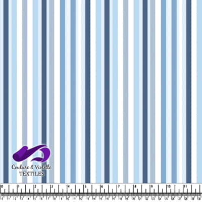 Blue and white vertical striped