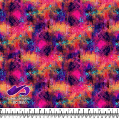 Vibrant abstract pattern with bright pink