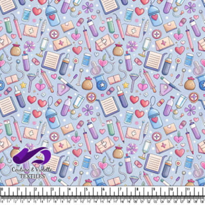 Cute Medical Supplies and Healthcare Pattern Design