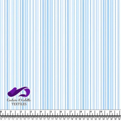 Light Blue and White Vertical Striped Fabric Pattern