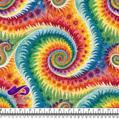 Colorful Spiraling Abstract Pattern
