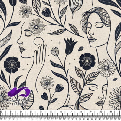 Floral Dreams and Serene Faces