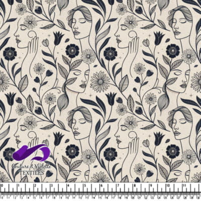 Floral Dreams and Serene Faces