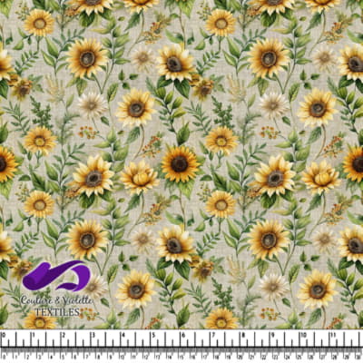 Motif de Tournesols et de Verdure