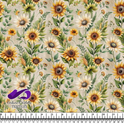 Sunflower and Greenery Pattern Design