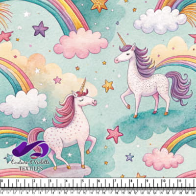 Unicorns and Rainbows Fantasy Scene