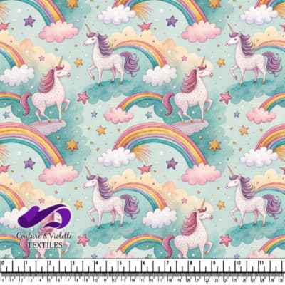 Unicorns and Rainbows Fantasy Scene