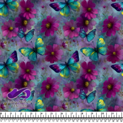 Butterflies Dancing Among Vibrant Blooms