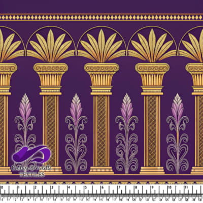 Motif de Pilliers Égyptiens Royaux
