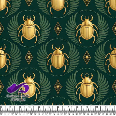 Motif de Scarabées Dorés