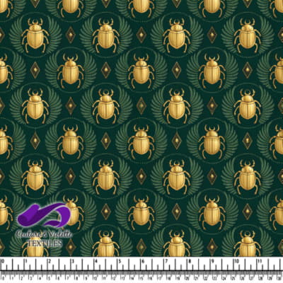 Motif de Scarabées Dorés