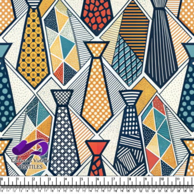 Motif Coloré de Cravates pour Hommes