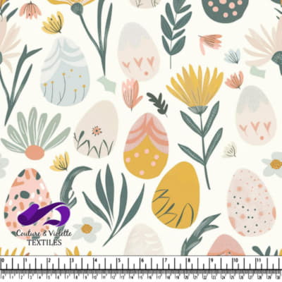 Spring Floral Easter Egg Pattern