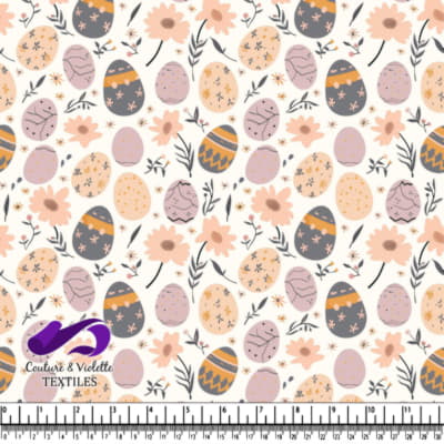 Pastel Easter Egg and Flower Pattern