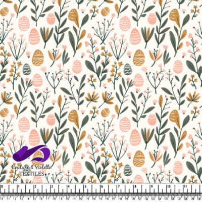 Spring Easter Egg Floral Pattern