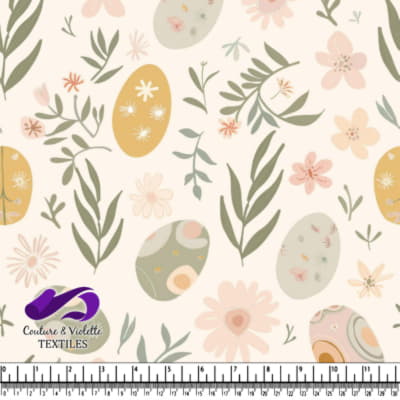 Spring Floral Easter Egg Pattern