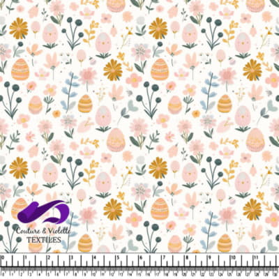 Soft Pastel Easter Floral Pattern