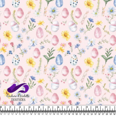Easter Eggs and Spring Flowers Pattern