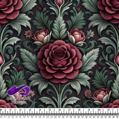 Design de Motif Floréal Rétro avec Roses