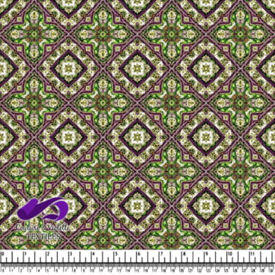 Motif Géométrique Floral Vintage
