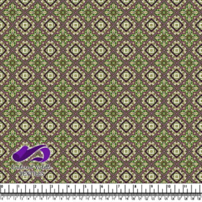 Motif Géométrique Floral Vintage