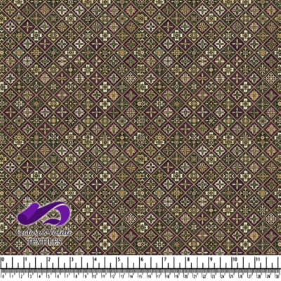 Motif de Carreaux Floraux Vintage Intriqués