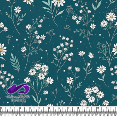 Delicate White Wildflower Pattern