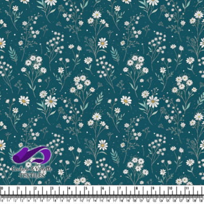 Delicate White Wildflower Pattern
