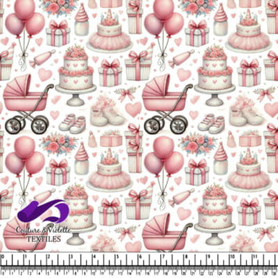 Pink Baby Shower Celebration Pattern