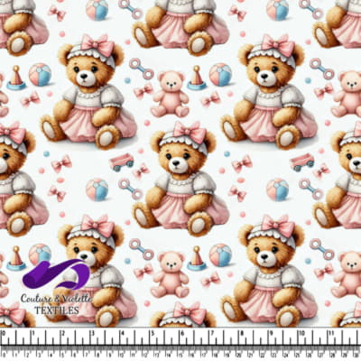 Cute Teddy Bears and Baby Toys Pattern