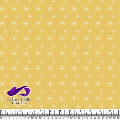 Motif Floral Jaune