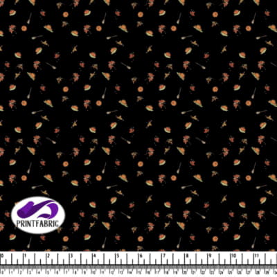 Halloween - cute Pumpkins on Black background