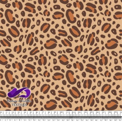 Animal texture - Cheetah in color Desert, Brown and tomato cream