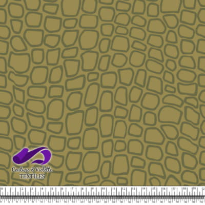 Animal texture - Crocodile in color Deep teal and Olive