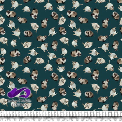 Siamese Cat - Deep teal