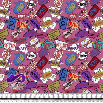 Comic book - Speech bubbles LOL on pink background