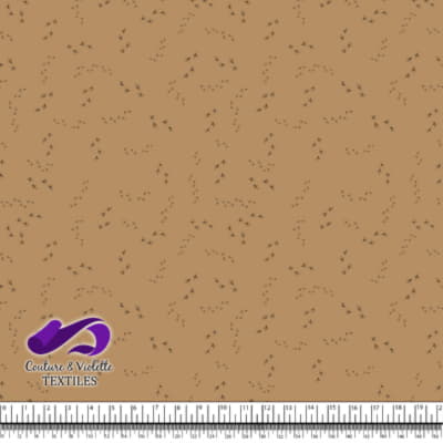 Roosters hens - Footprint on Ice coffee background