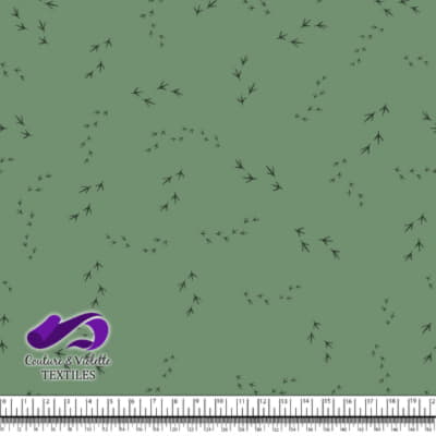 Roosters and hens - Footprint on London Frost background