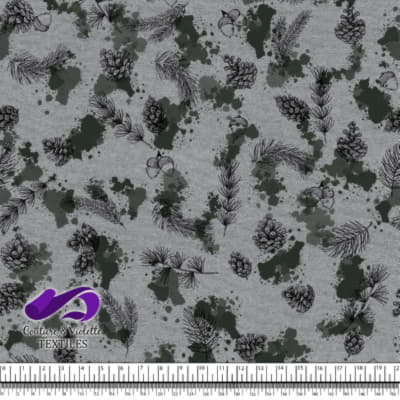 Conifers and Spruce Spots on Ultimate Gray background